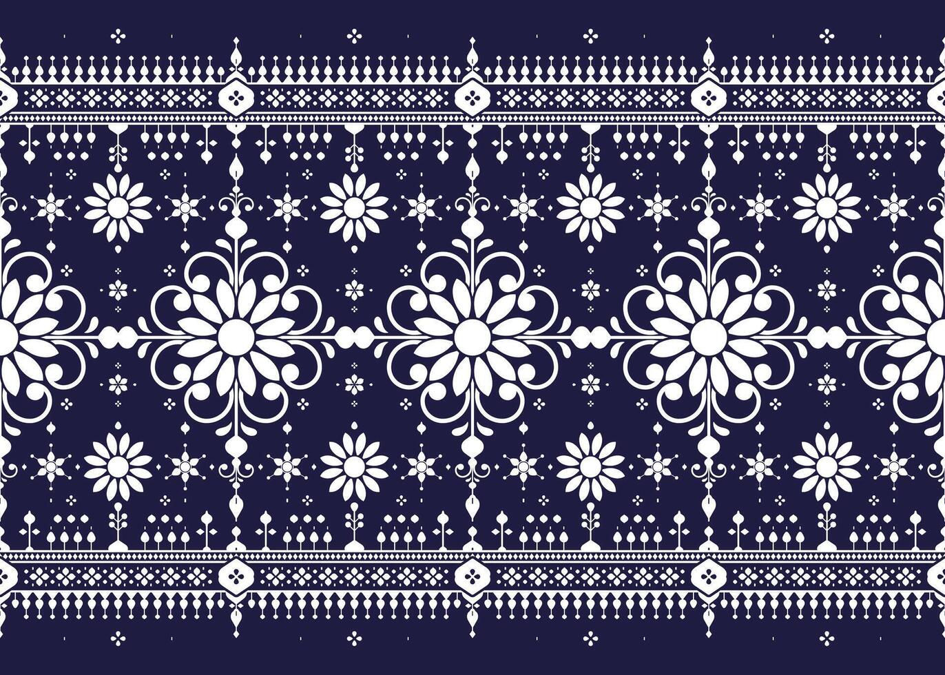 aztec design of ethnic fabric seamless pattern, design for cloth, carpet, batik, wallpaper, wrapping etc. vector