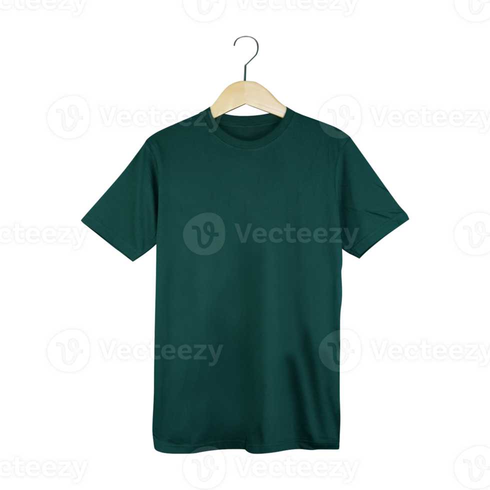 Blank T Shirt color bottle green template transparent background 1 png