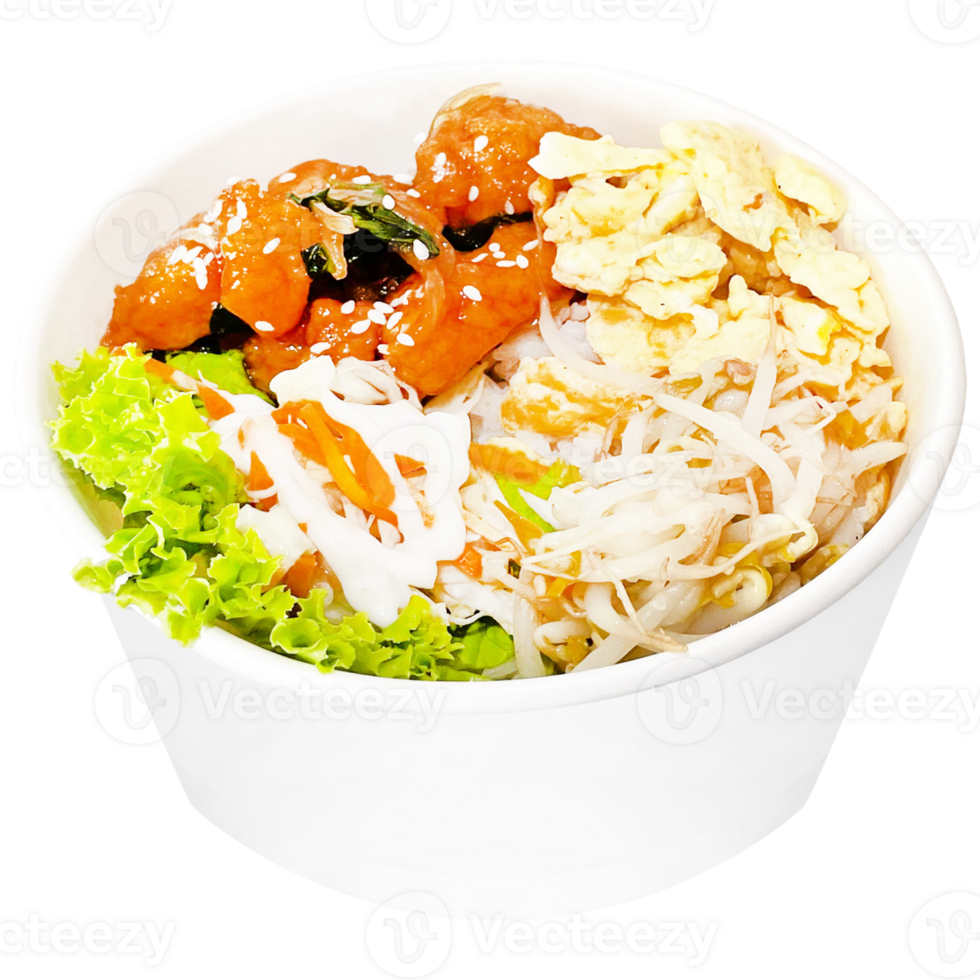 Dori Fish Teriyaki Rice Bowl png