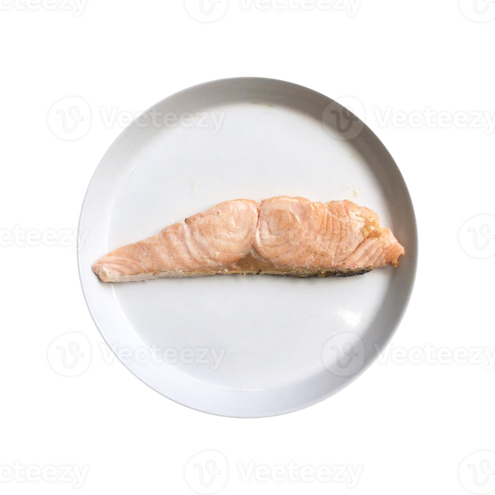 Top view of salmon transparent background png