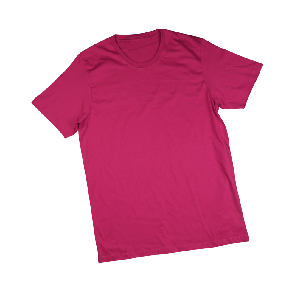 Blank T Shirt color pink template transparent background png