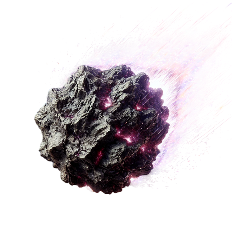 Meteor Shower with a Purple Glow png
