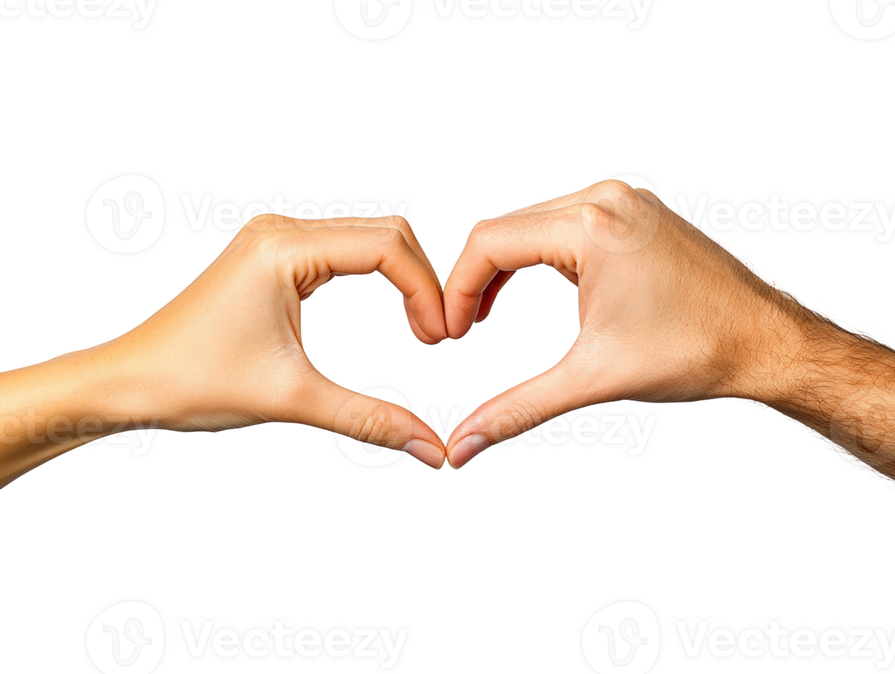 Heart-shaped hand gesture studio minimalist png