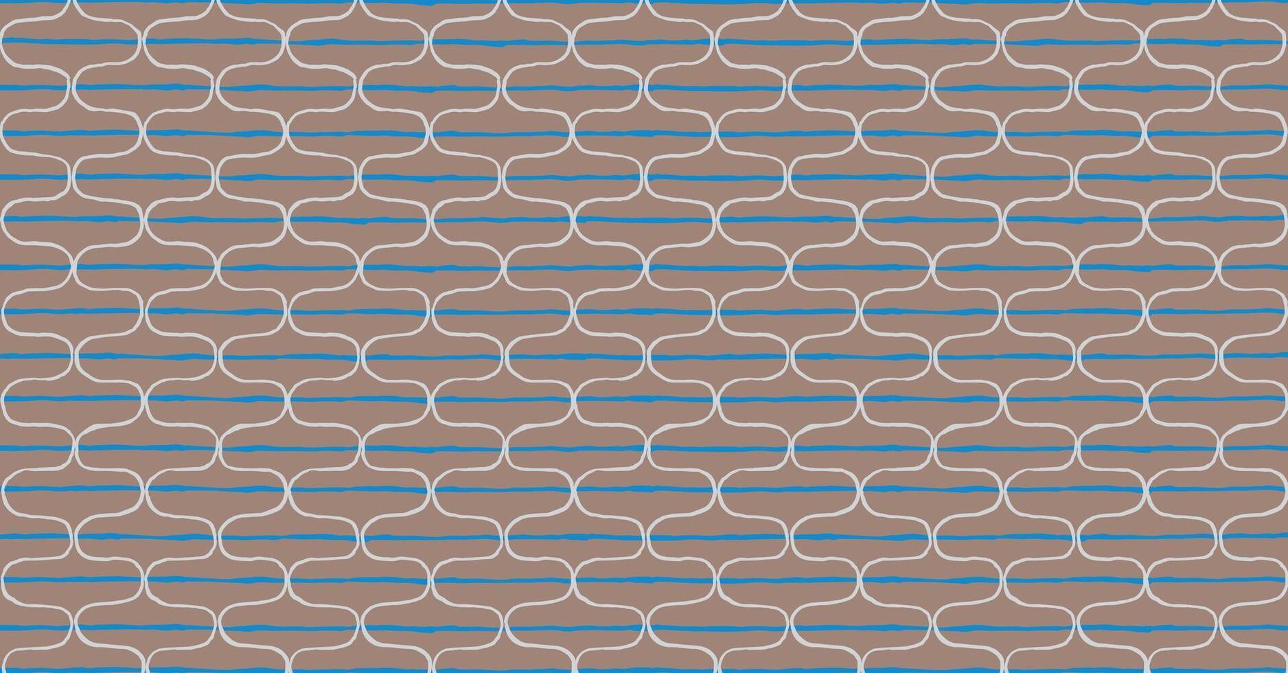 Hand drawn brush line traditional Japanese wave abstract pattern, ethnic folk wood carving, engraving textured surface background, simple graphic for textile, carpet, decoration, gift wrap vector