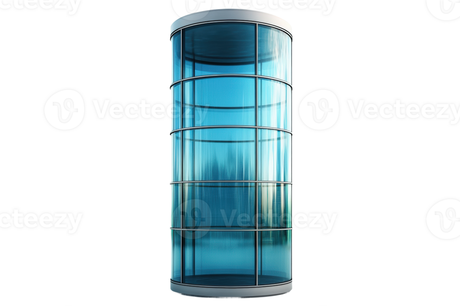 Modern glass structure urban environment architecture design png