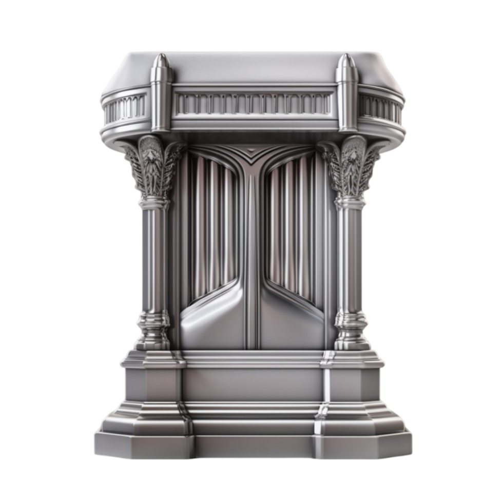 Ancient Stone Archway with Decorative Columns and Classical Architecture png