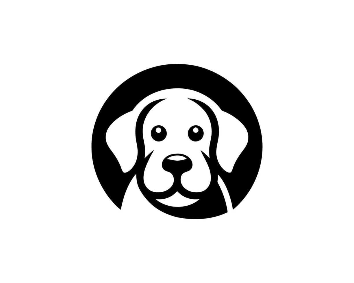 dog logo on a white background vector