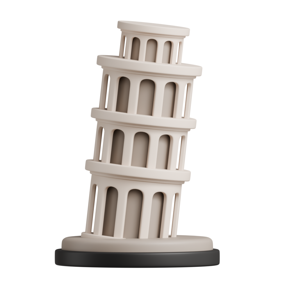 Pisa Tower 3D Icon png