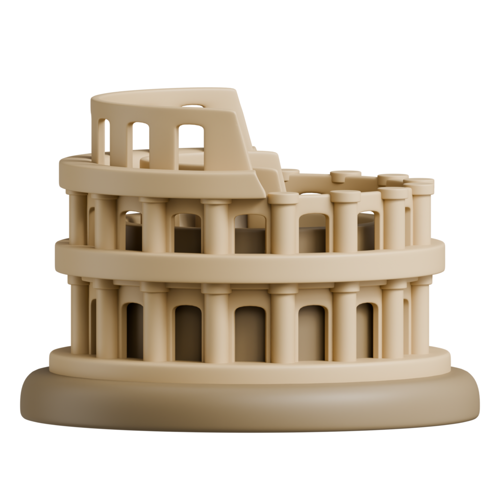 Roman Colosseum 3D Icon png