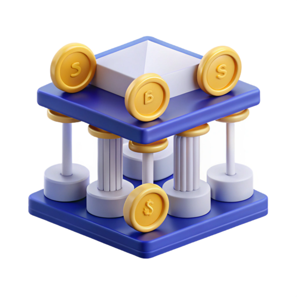 serene rustic Digital Currency Banking Secure Stable Financial System detailed png