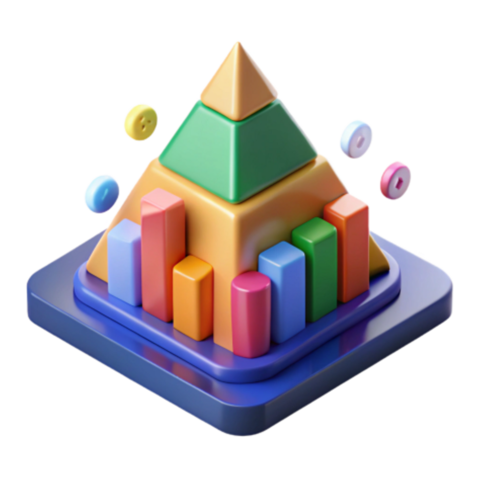 extraordinary artistic Data Visualization Pyramid Charts Bar Graphs original png