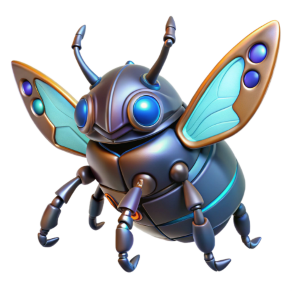 stunning rustic Cybernetic Beetle Futuristic Insect Robot Design genuine png