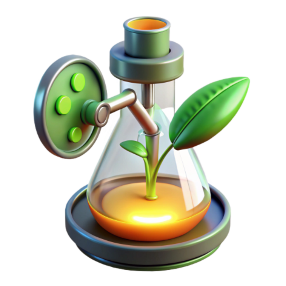 extraordinary minimalist Plant-Based Science Growing Solutions in a Lab genuine png