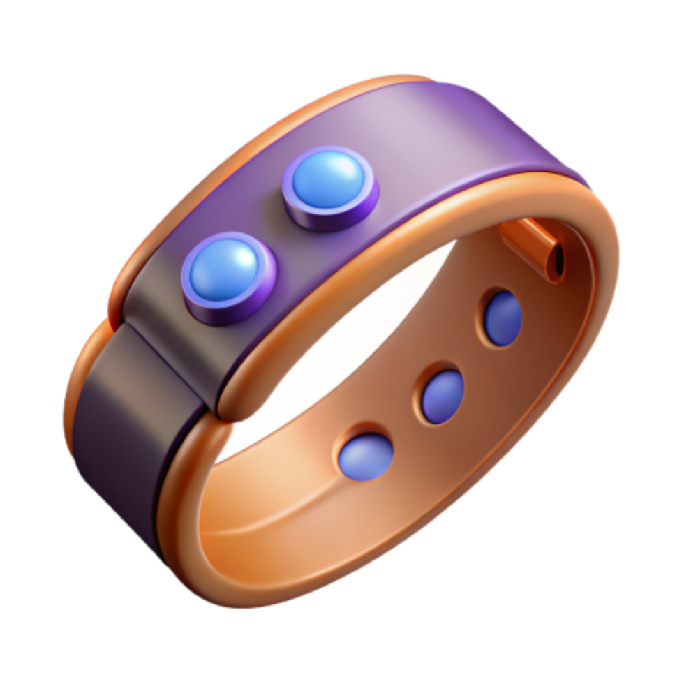 dramatic artistic Therapeutic Magnetic Bracelet with Embedded Gems authentic png