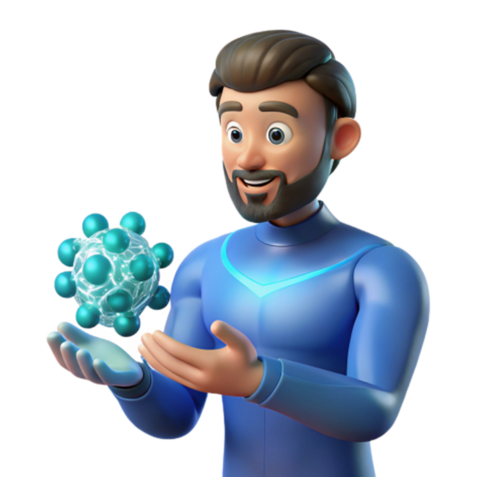 magnificent vintage Exploring Molecular Structures A 3D Animation professional png