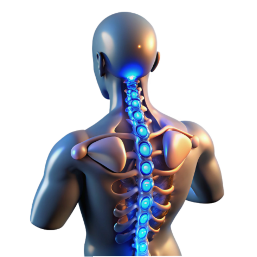 vibrant contemporary Human Spinal Anatomy Vertebrae, Back Pain, and Posture exclusive png