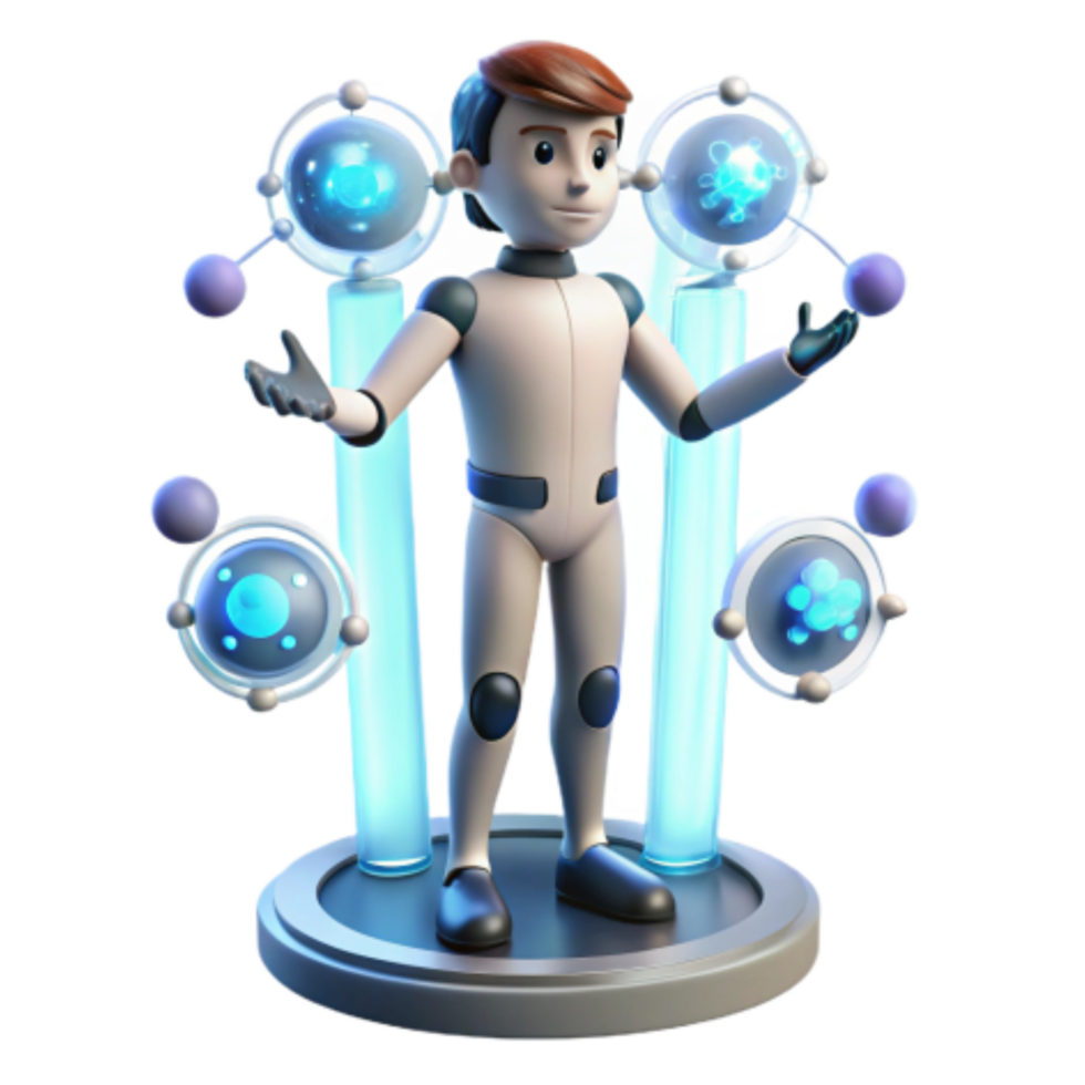 elegant traditional Exploring Atomic Structures A 3D Animation high resolution png
