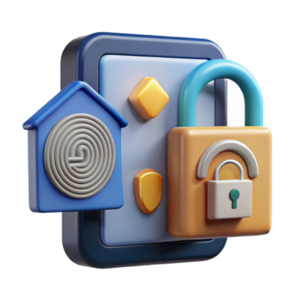 wonderful artistic Smart Home Security Digital Lock Home System Integration high resolution png