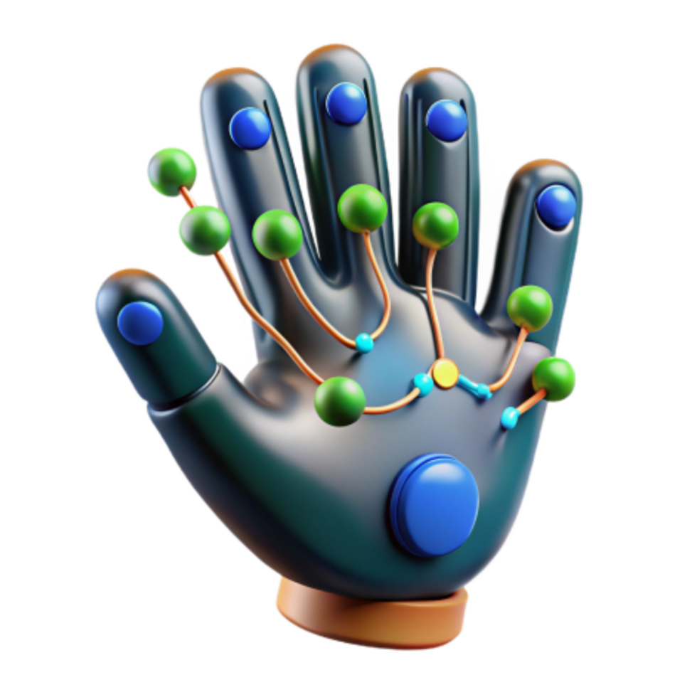 impressive contemporary Interactive 3D Hand Model Network Visualization original png