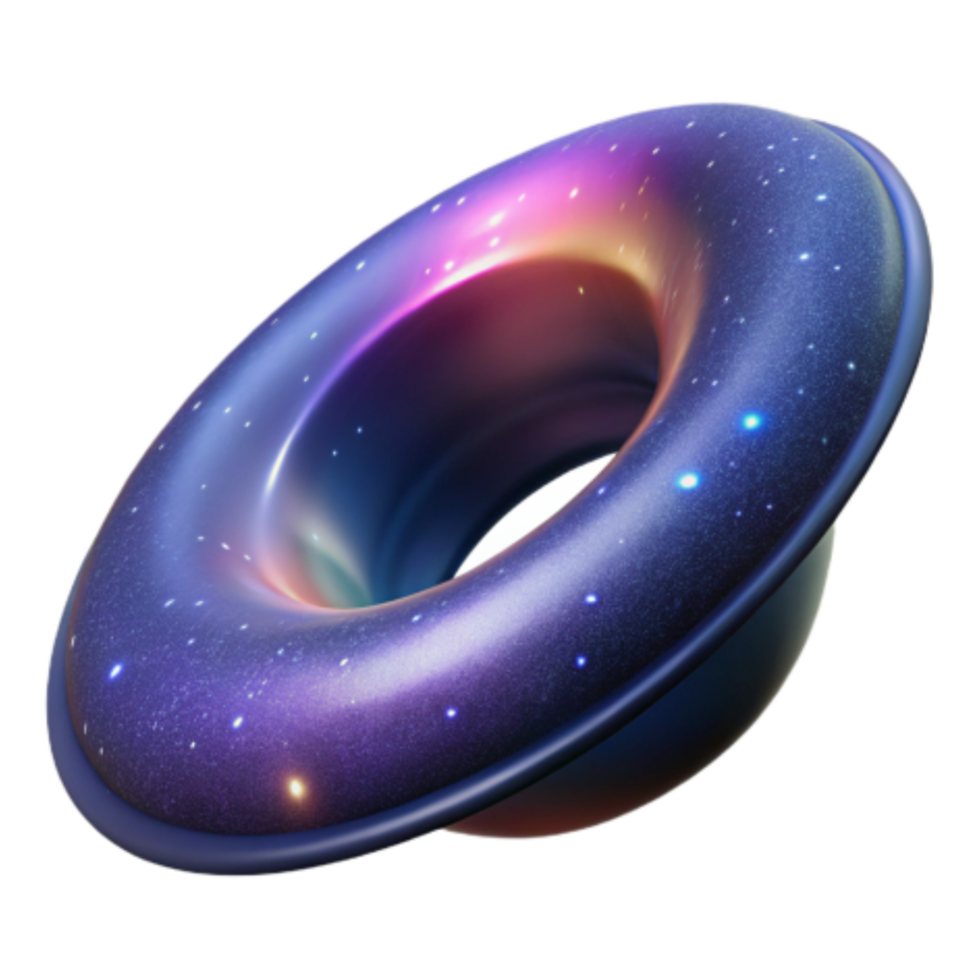 impressive traditional Cosmic Torus A 3D Model of a Galactic Ring professional png