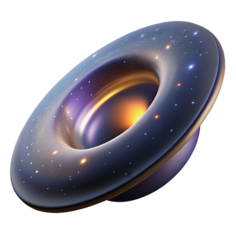 wonderful artistic Cosmic Ring Celestial Orb, 3D Render high resolution png