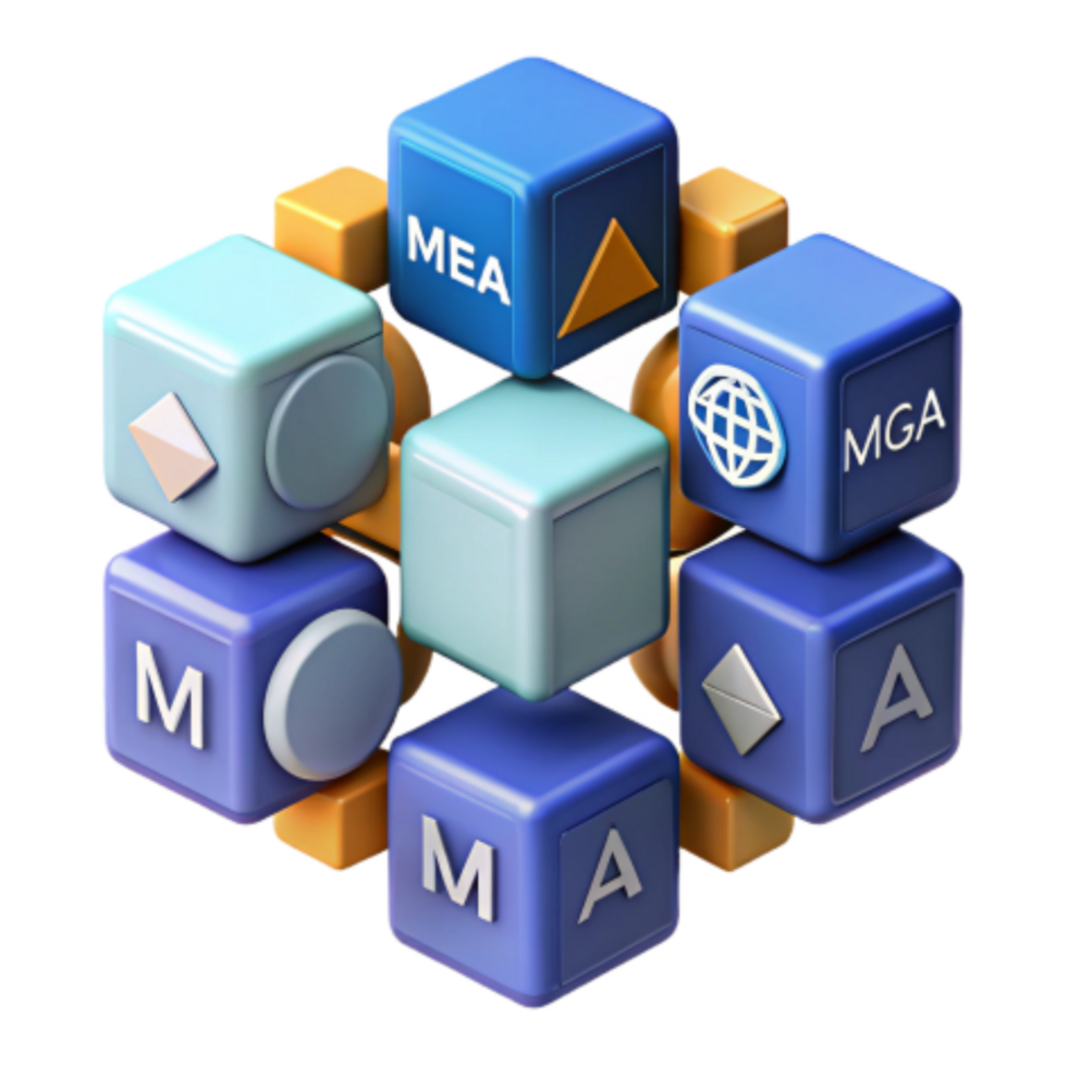 serene vintage Interconnected Cubes A Visual Representation of Global Systems detailed png