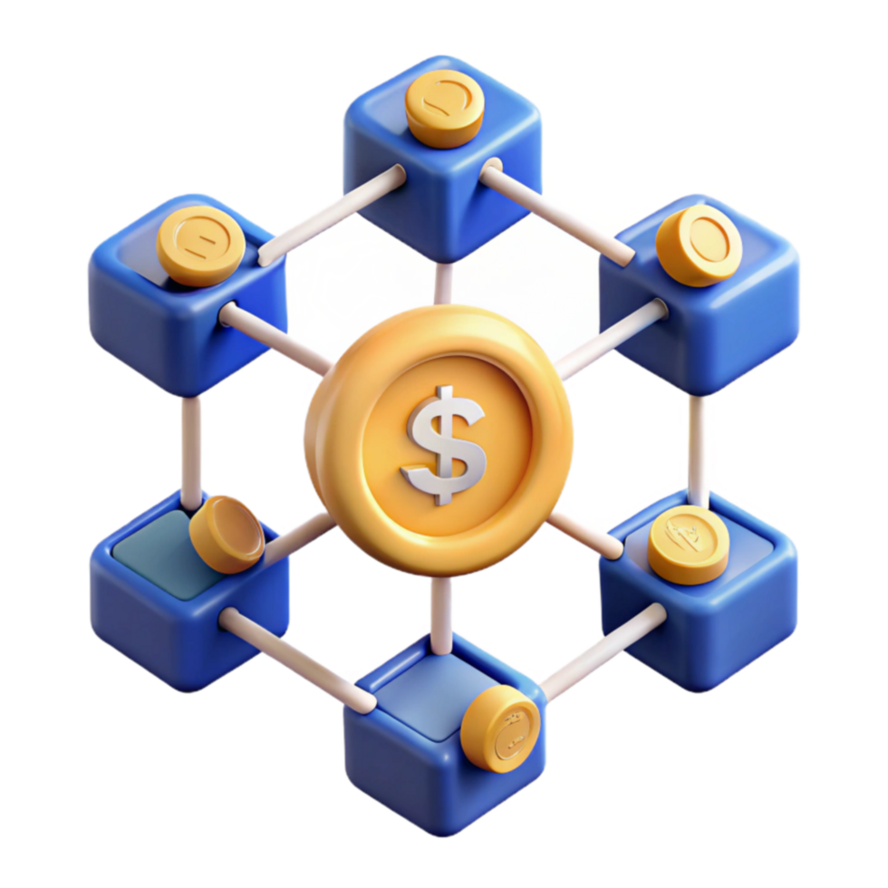 impressive modern Decentralized Finance A Network of Currency Exchange high quality png