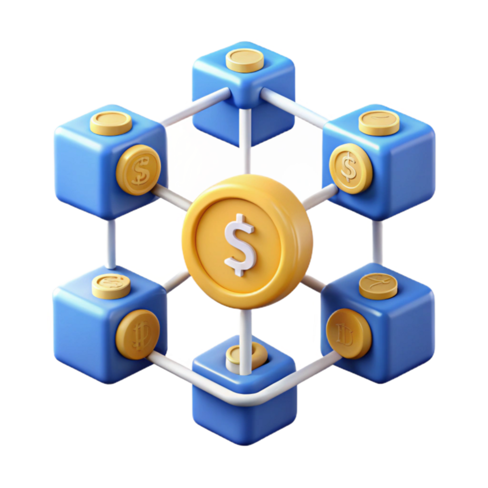 impressive creative Global Currency Network Decentralized Finance System professional png
