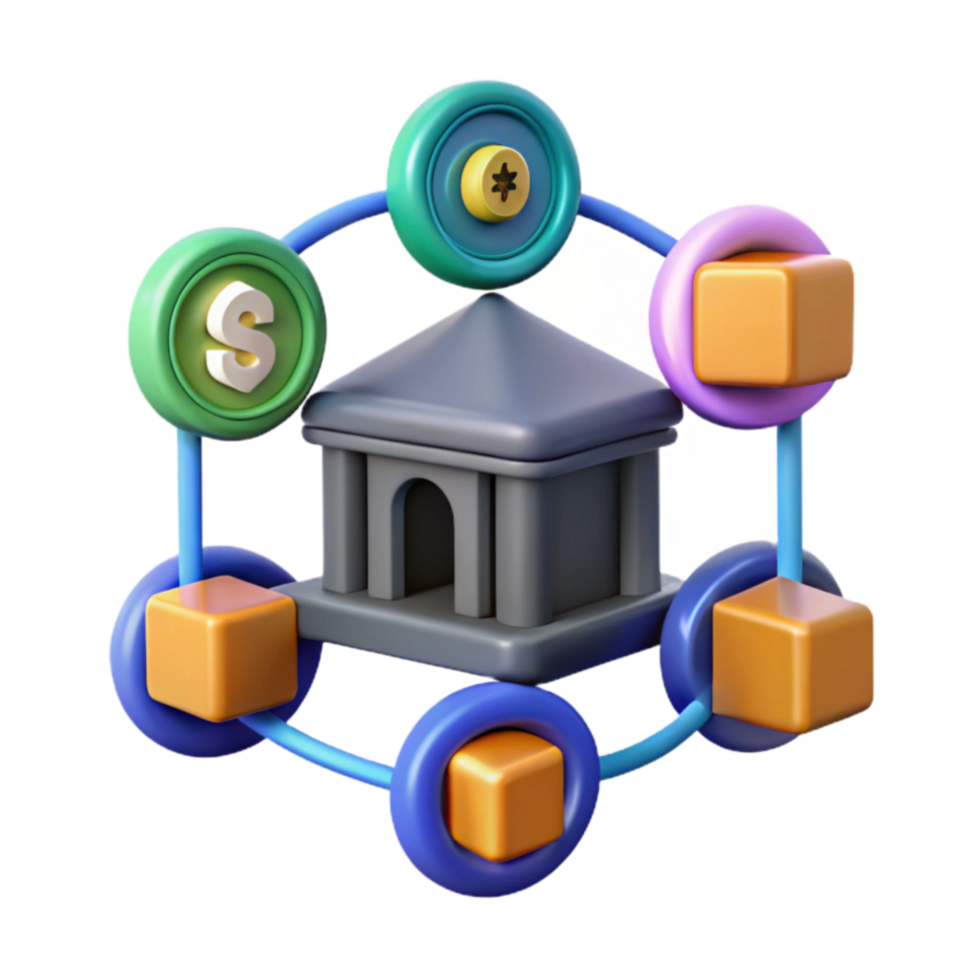 beautiful creative Financial Institution Network Secure Data Transactions high resolution png