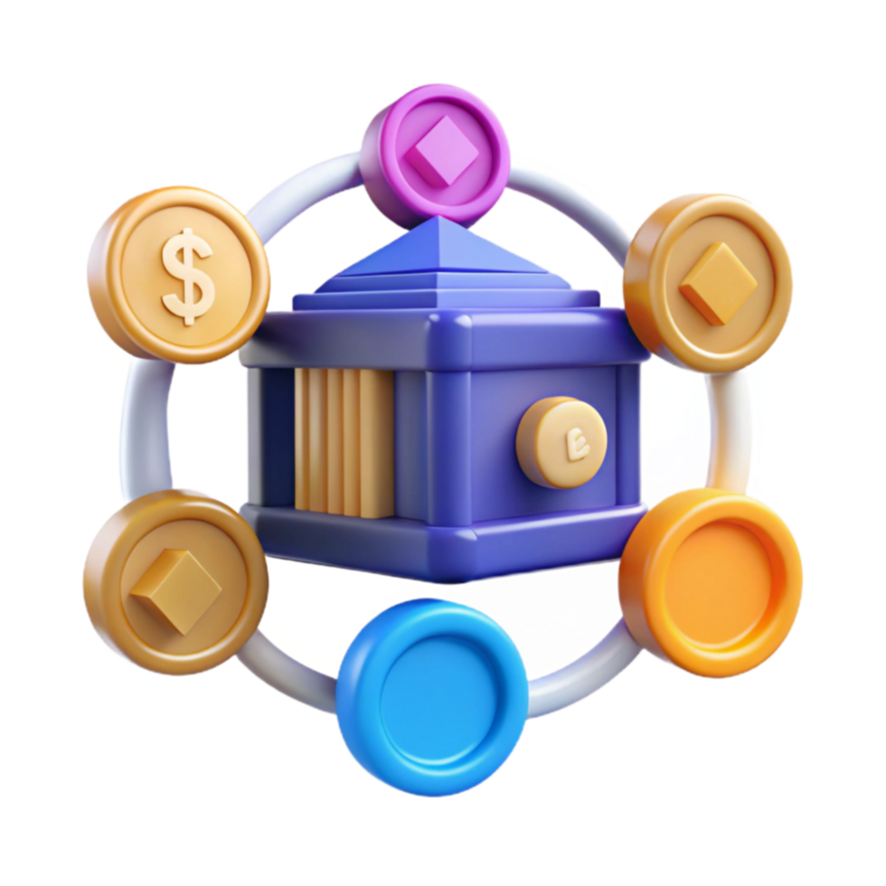 beautiful vintage Digital Currency Global Finance A Connected Future detailed png