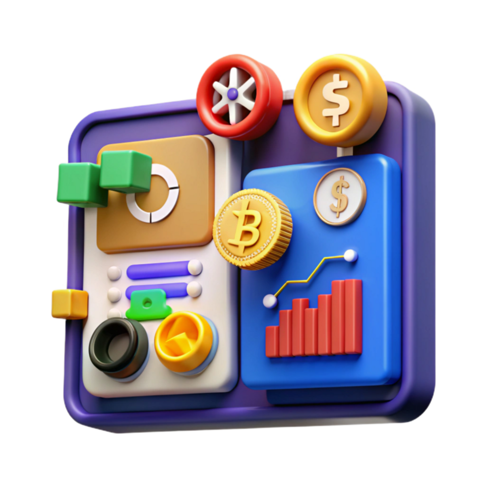 serene minimalist Cryptocurrency Finance Dashboard App Interface exclusive png