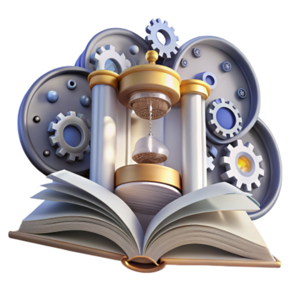 serene artistic Time, Knowledge, and the Mechanics of Learning high resolution png