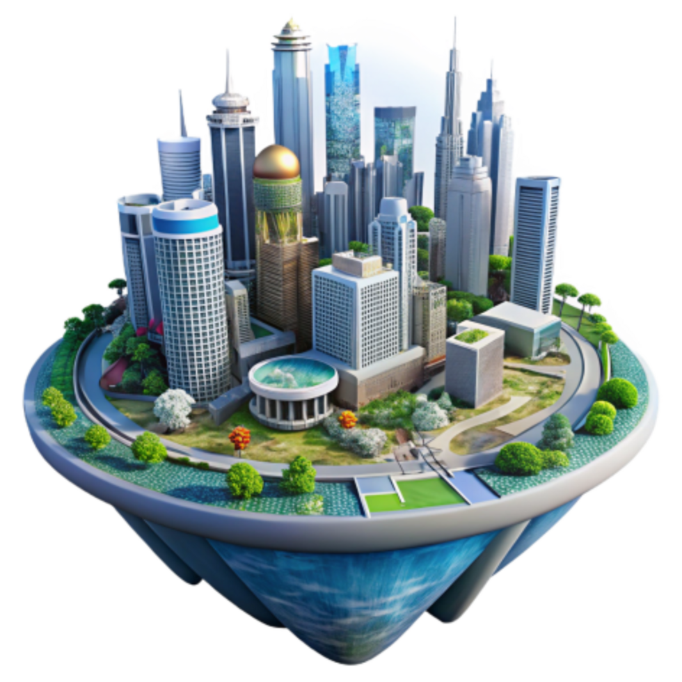 magnificent rustic Floating City Urban Design, Sustainable Architecture, Eco-Friendly Metropolis original png