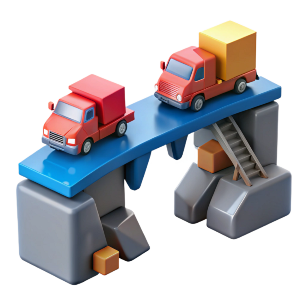 elegant abstract Efficient Cargo Transport Across Challenging Terrain high resolution png