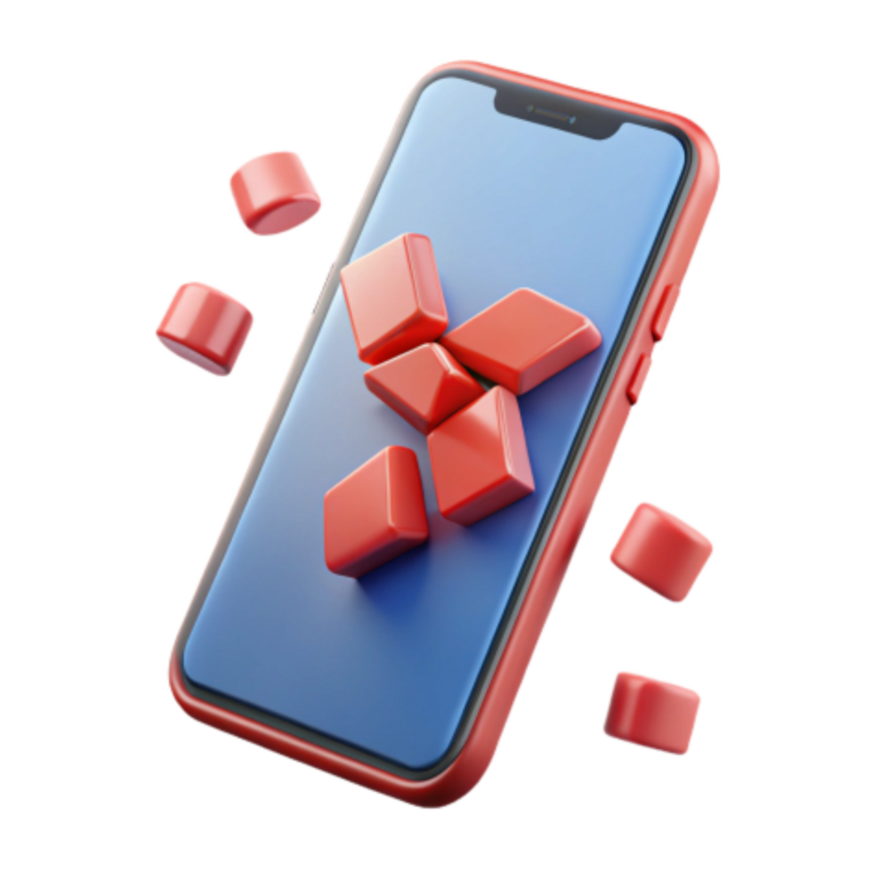 elegant classic Mobile App Development Innovative 3D Puzzle Design detailed png