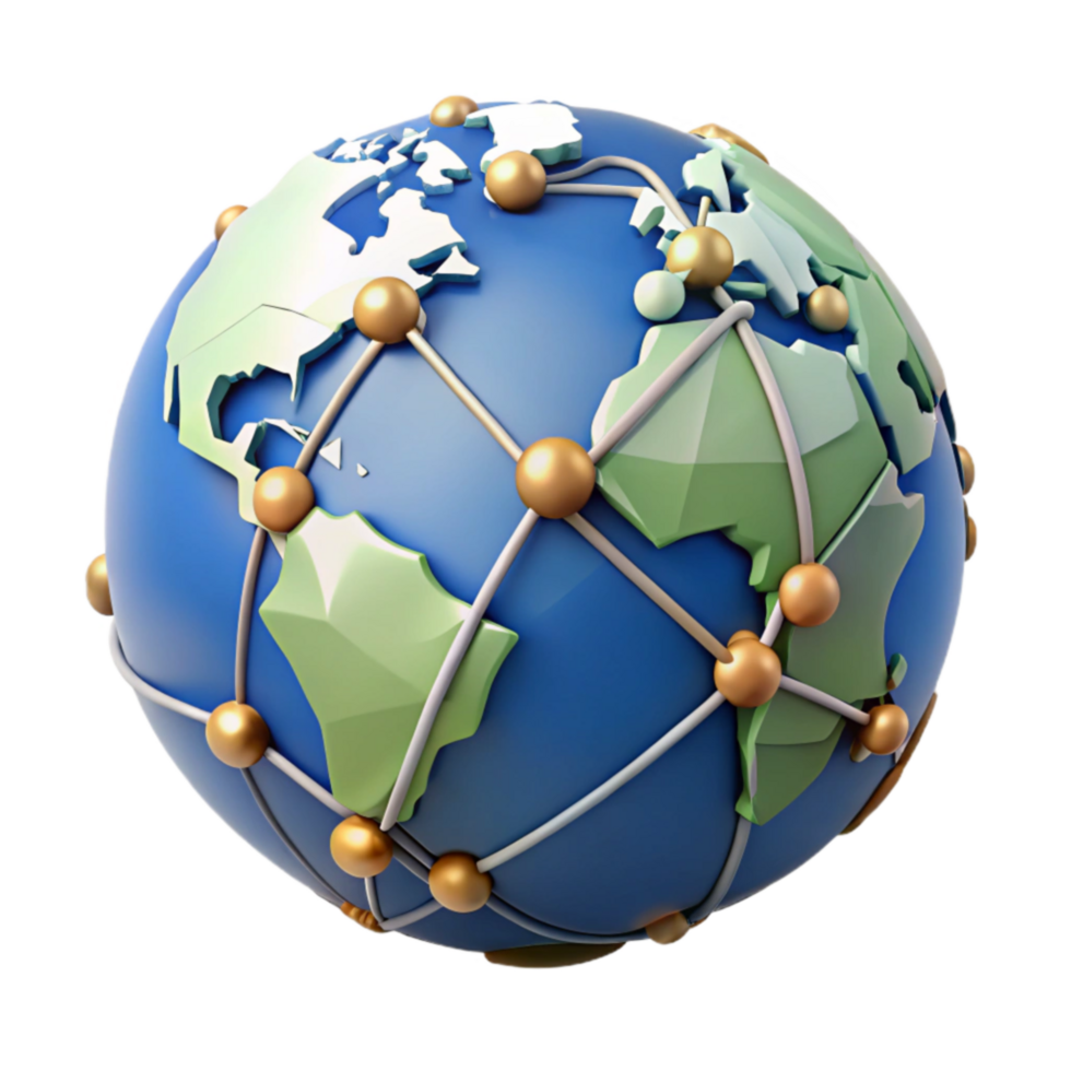 magnificent contemporary Global Network Connectivity A Visual Representation authentic png