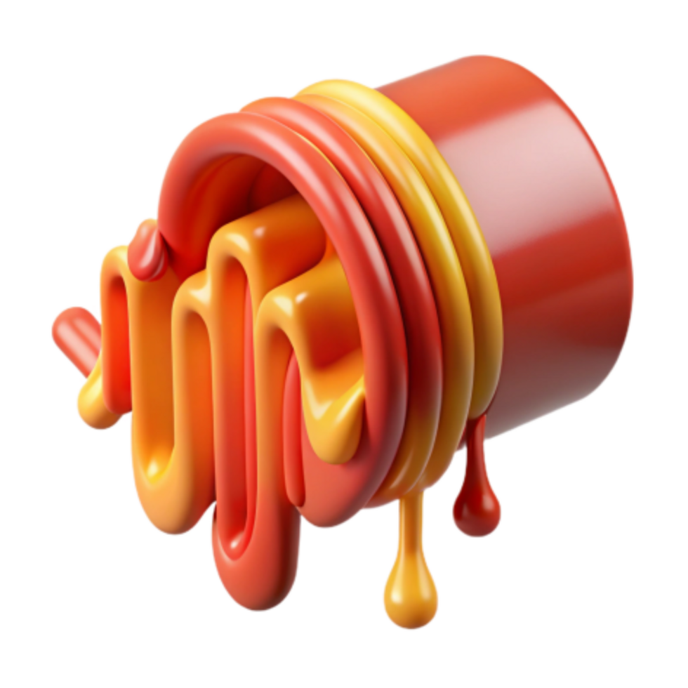 serene creative Abstract Audio Waveform Design 3D Render of Colorful, Flowing Sound high resolution png