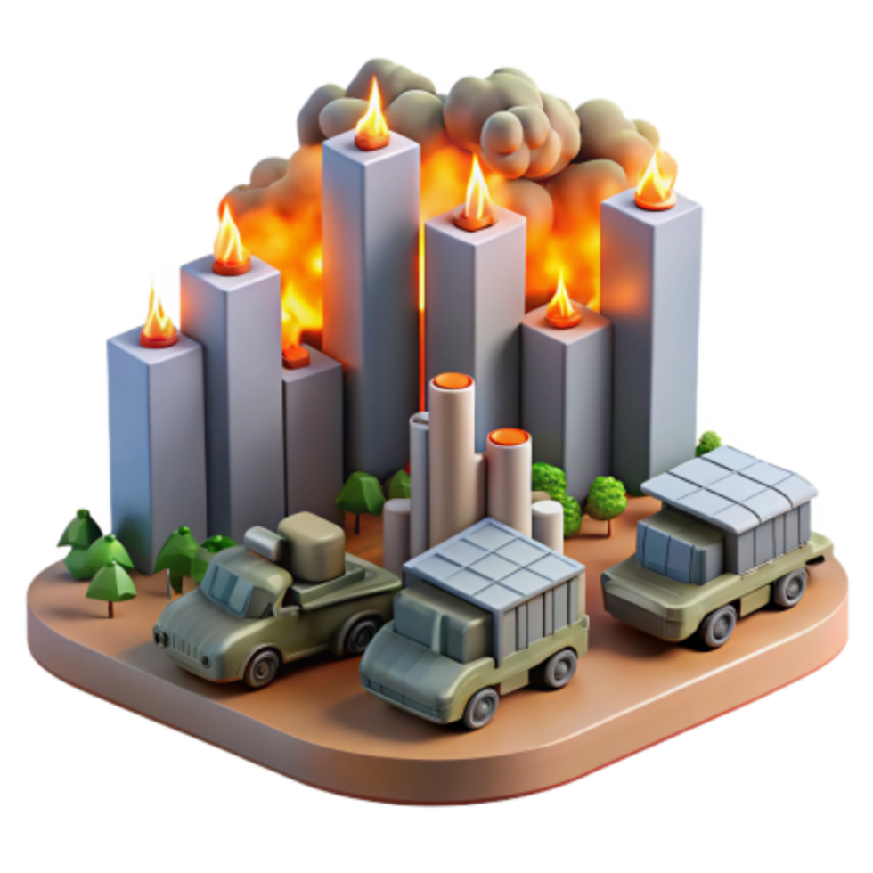 impressive contemporary Industrial Fire Disaster Emergency Response Recovery detailed png