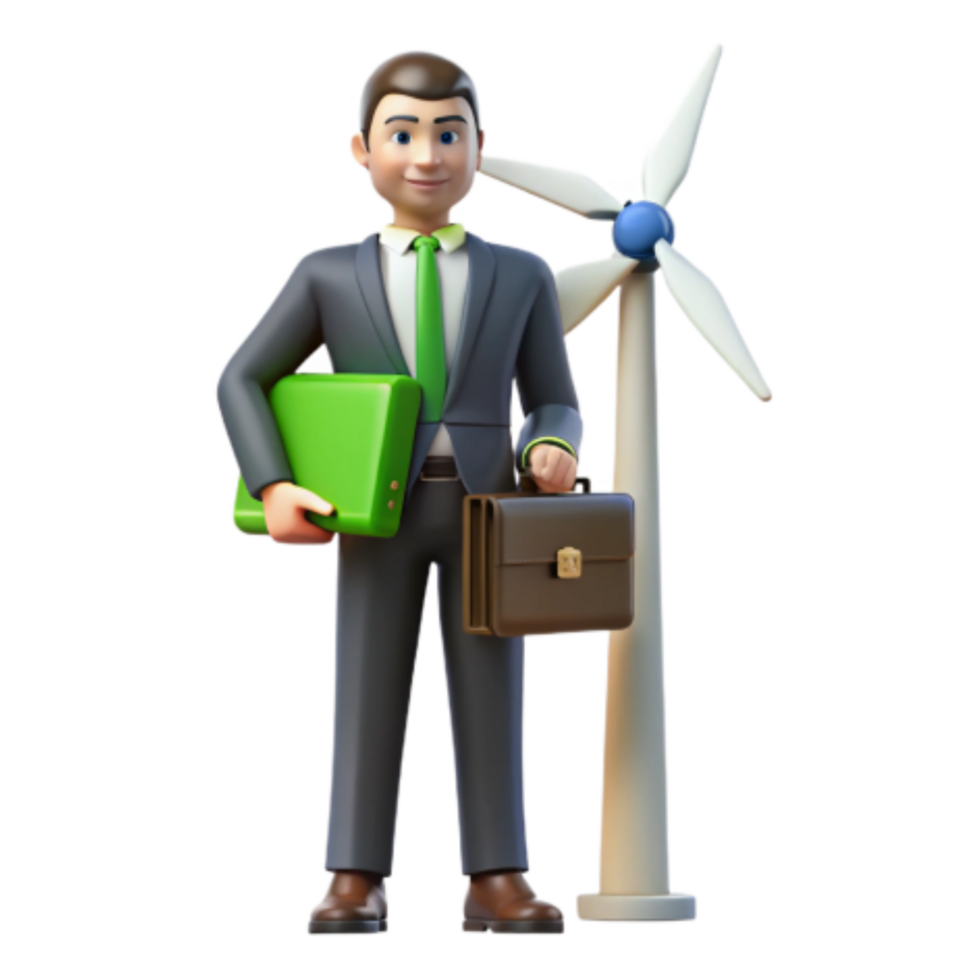 serene abstract Green Energy Investment A Businessmans Guide to Wind Power 4K png