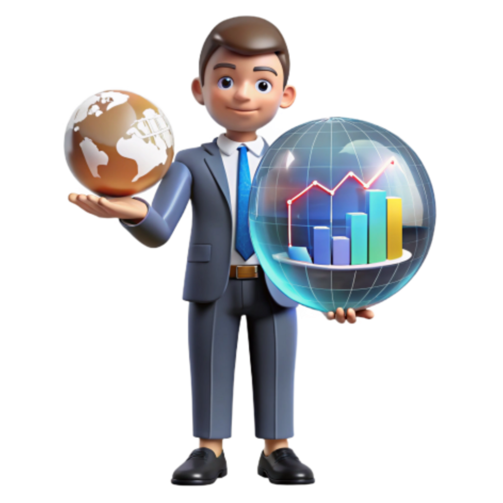 impressive traditional Global Business Growth Analyzing Market Trends and Economic Indicators high resolution png