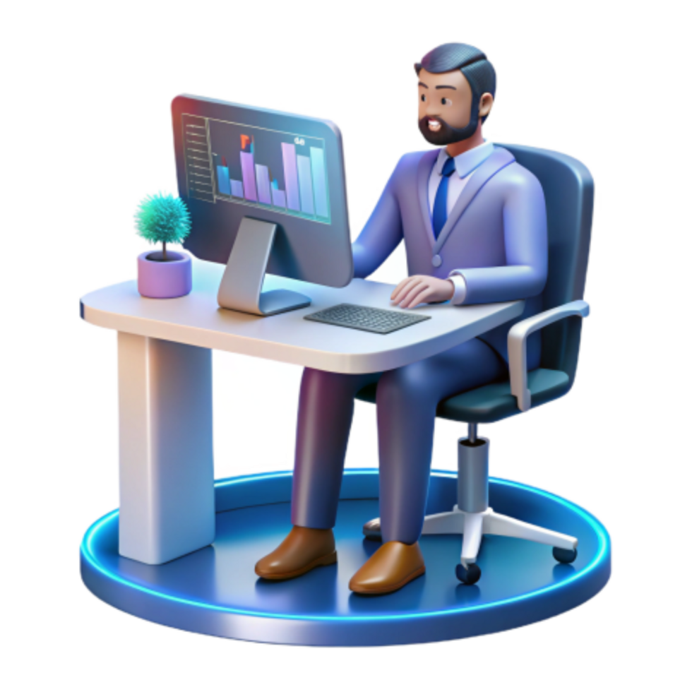 stunning rustic Data Analysis Business Professional Using Computer Software original png