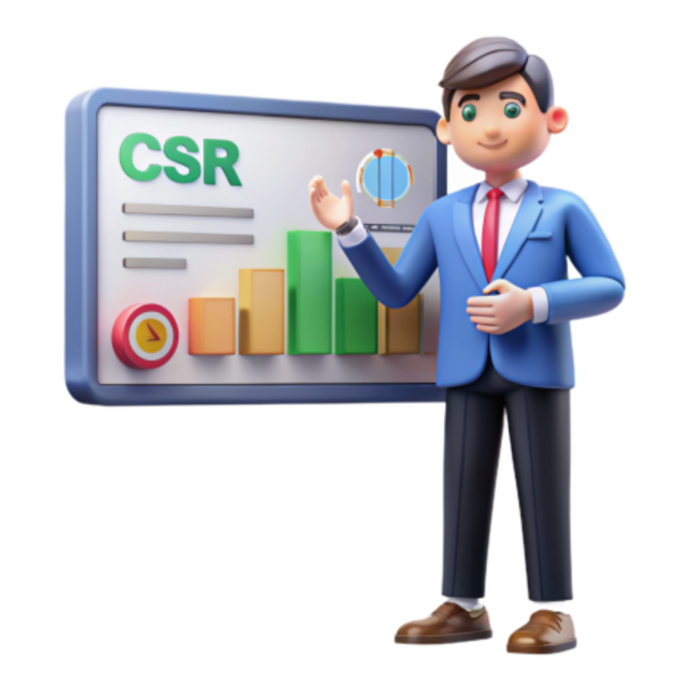 dramatic abstract CSR Reporting A Visual Guide to Progress Tracking professional png