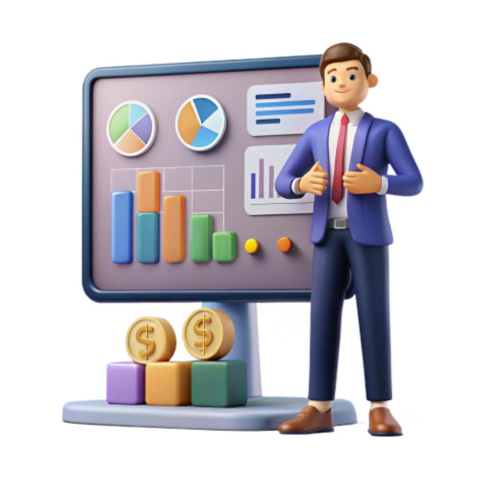 elegant rustic Financial Data Analysis Charts, Graphs Growth original png