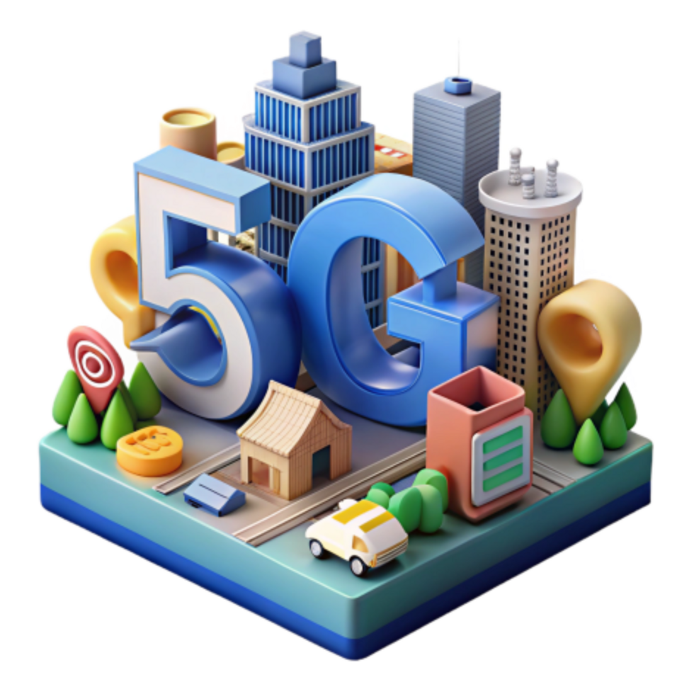 magnificent traditional 5G Urban Infrastructure Smart City Connectivity high quality png
