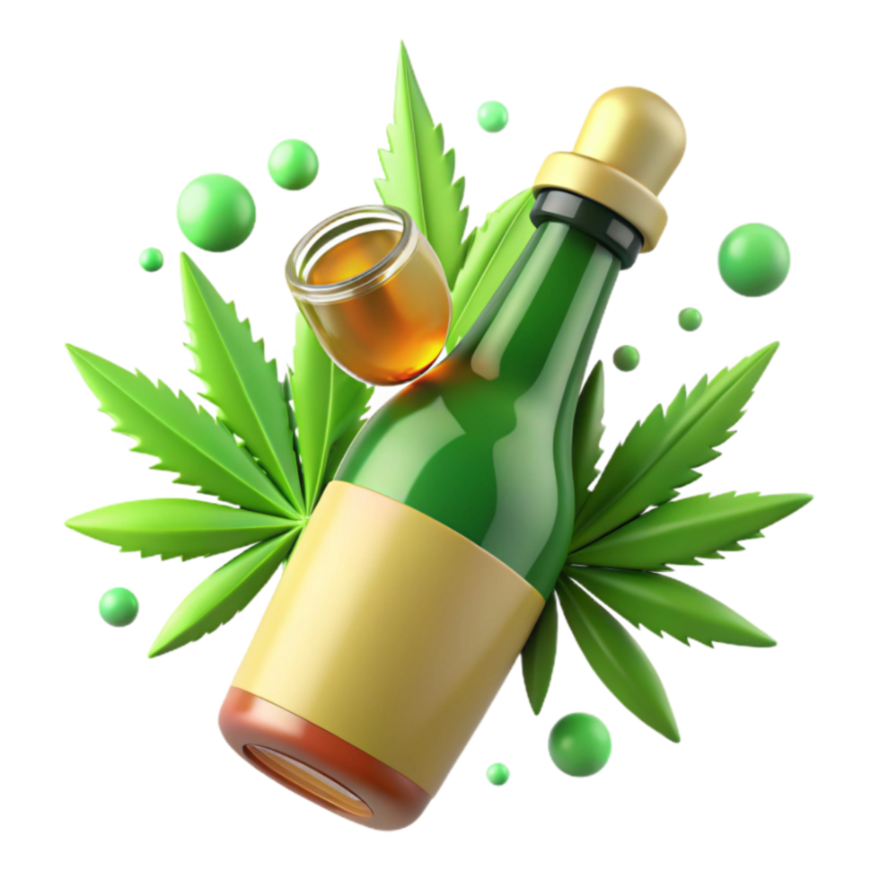 serene modern Cannabis-Infused Beverage A Guide to Hemp Drinks 4K png