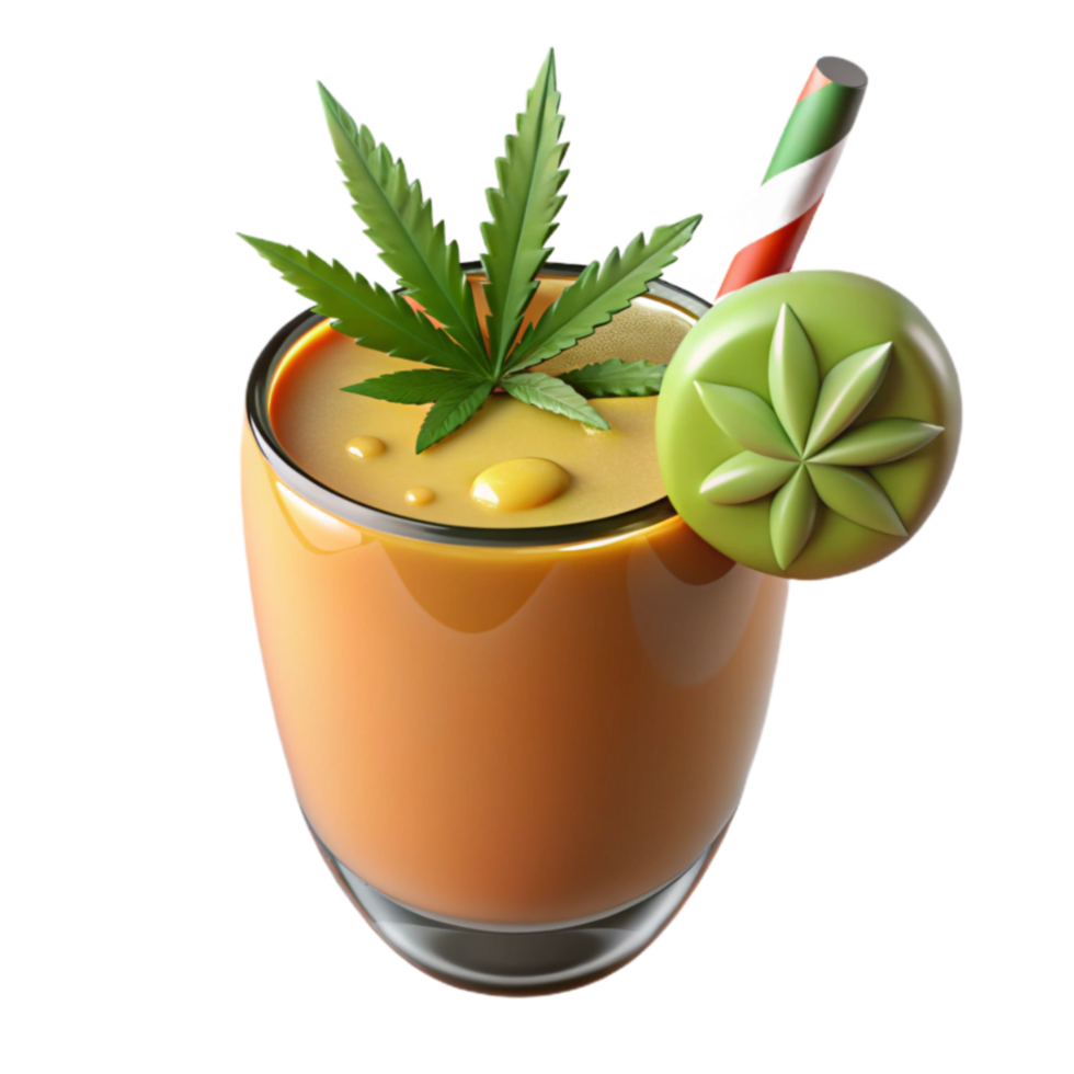 magnificent rustic Cannabis-Infused Smoothie Recipe A Refreshing Blend professional png