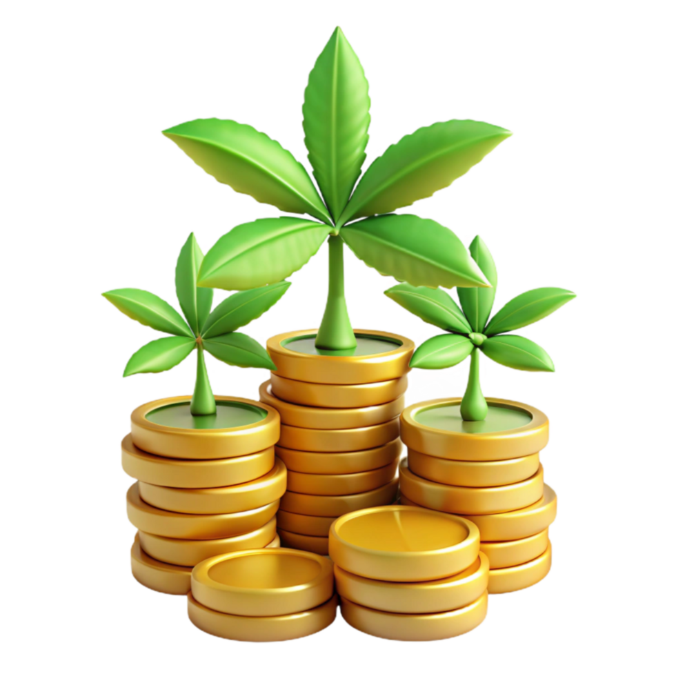beautiful abstract Growing Investments Financial Growth Plant Metaphor 4K png
