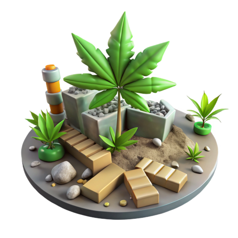 extraordinary modern Tropical Island Paradise 3D Render of Relaxing Oasis authentic png
