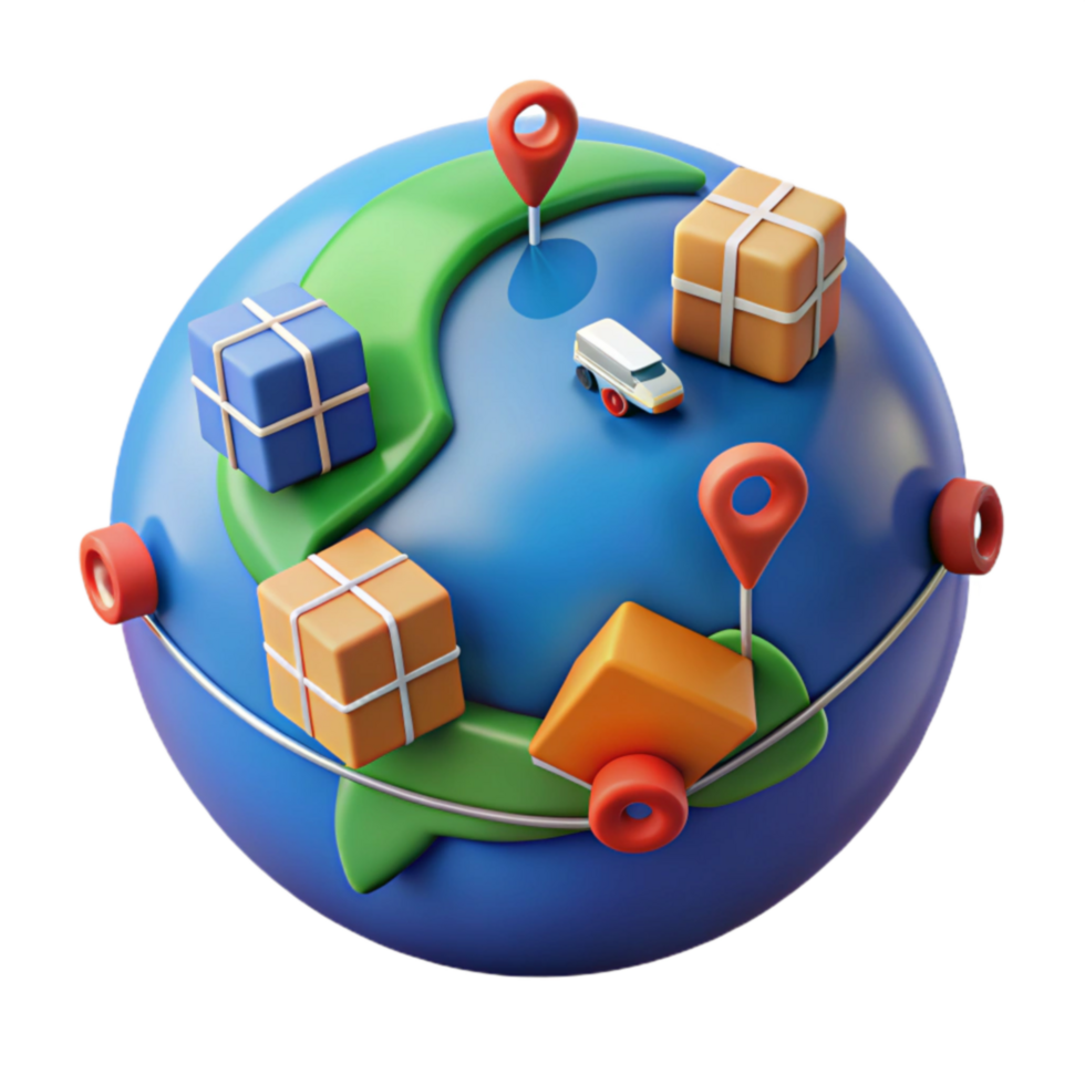 vibrant vintage Global Delivery Network Fast, Reliable Worldwide Shipping high quality png
