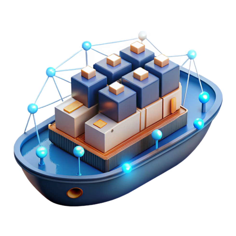elegant traditional Global Data Shipping Secure, Connected Container Transport premium png